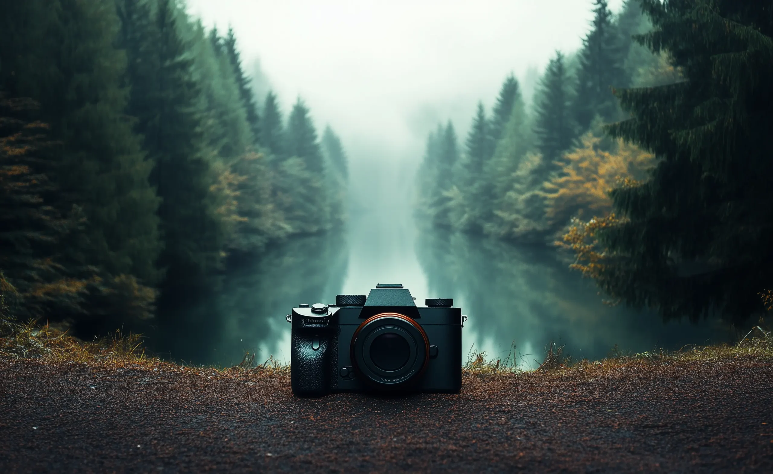 appareil-photo-foret-brumeuse-photographie-nature-sauvage